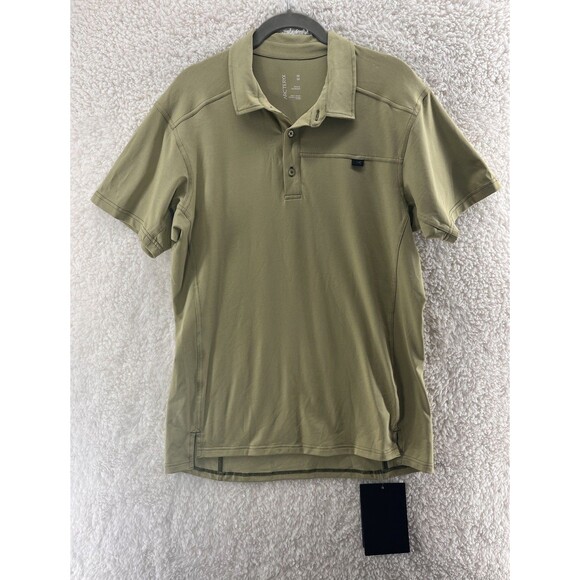 Arc'teryx Men's Captive SS Polo Medium Green NWT Gorpcore Outdoor READ - Picture 1 of 13